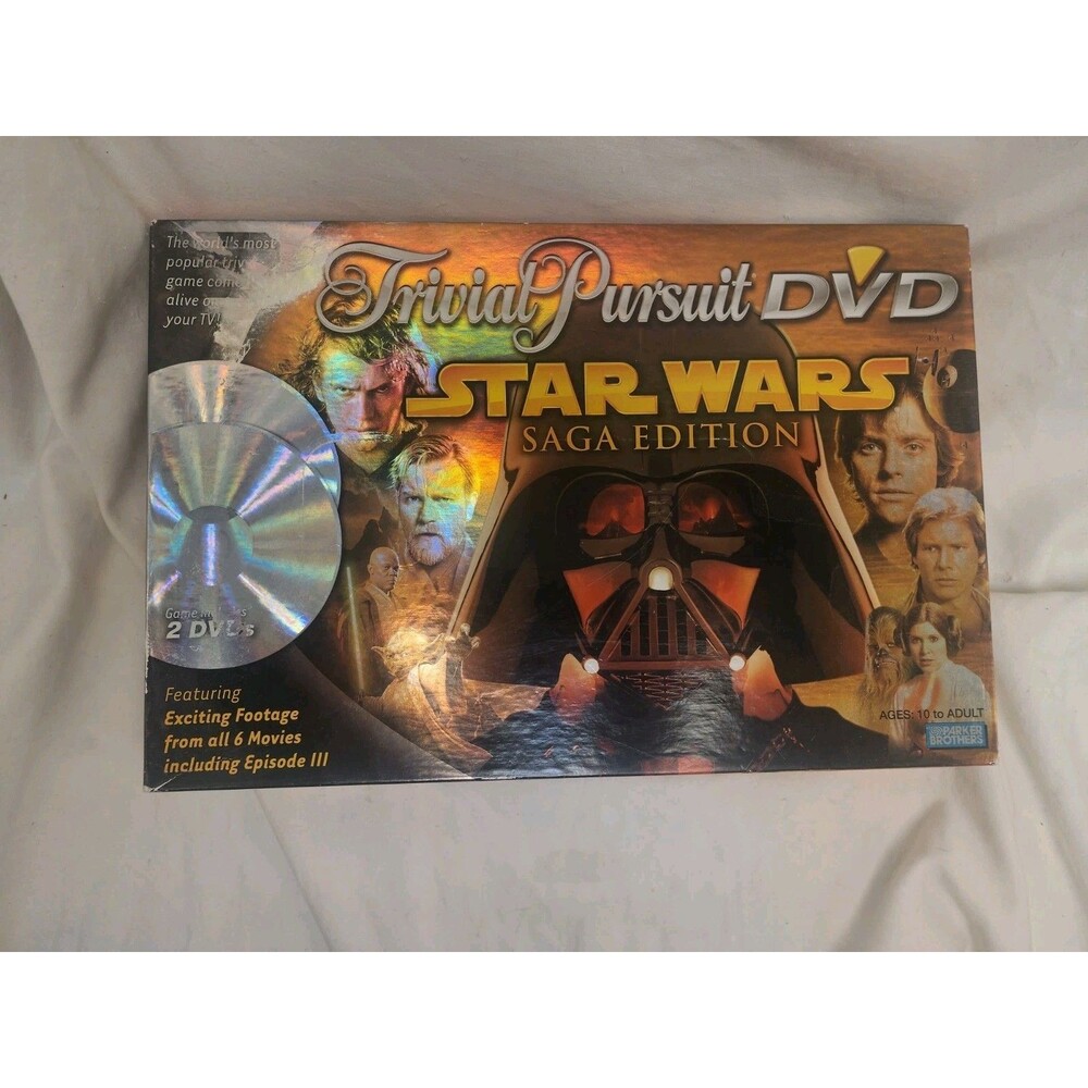 Star Wars Trivial Pursuit Movie DVD Saga Edition Board Game